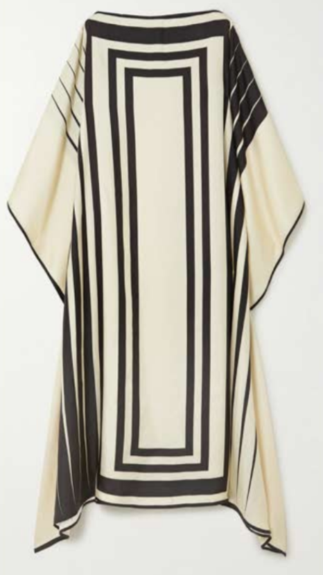 Leena - silky monochrome kaftan